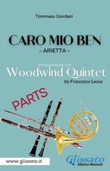 Caro mio ben - Woodwind quintet (parts) - Tommaso Giordani