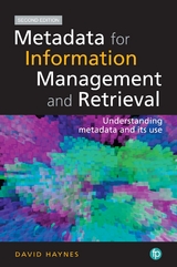 Metadata for Information Management and Retrieval -  David Haynes