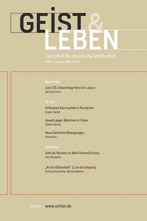 Geist & Leben 1/2021 -  Verlag Echter
