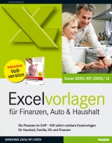 Excel-Vorlagen für Finanzen, Auto & Haushalt, 1 CD-ROM