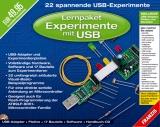 Lernpaket Experimente mit USB, CD-ROM, USB-Adapter, Platine u. 17 Bauteile