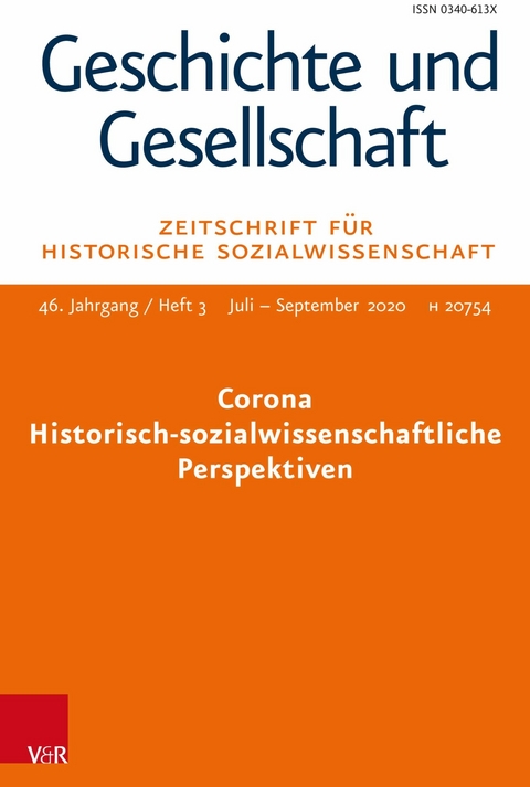 Corona - Historisch-sozialwissenschaftliche Perspektiven - 