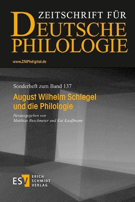 August Wilhelm Schlegel und die Philologie - 