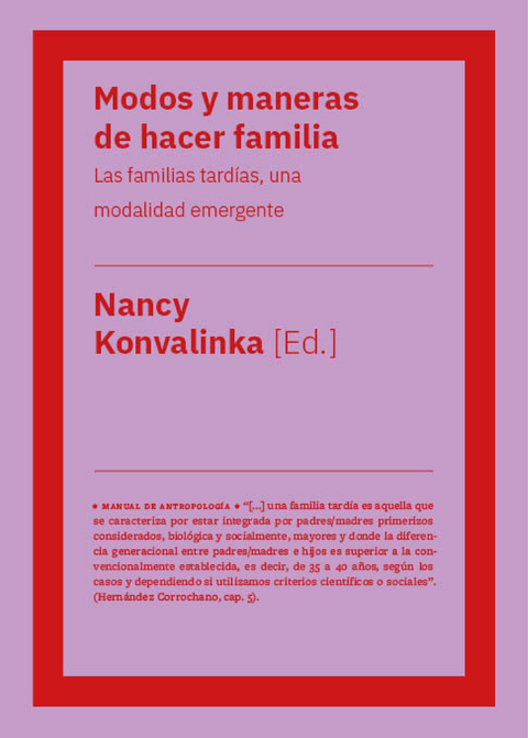 Modos y maneras de hacer familia - Nancy Konvalinka