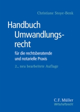 Handbuch Umwandlungsrecht - Stoye-Benk, Christiane