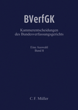 BVerfGK - Kammerentscheidungen des Bundesverfassungsgerichts Band 8