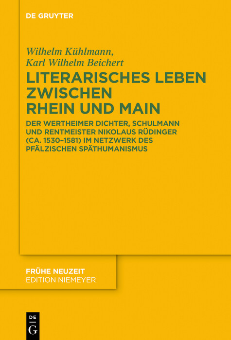 Literarisches Leben zwischen Rhein und Main -  Wilhelm Kühlmann,  Karl Wilhelm Beichert