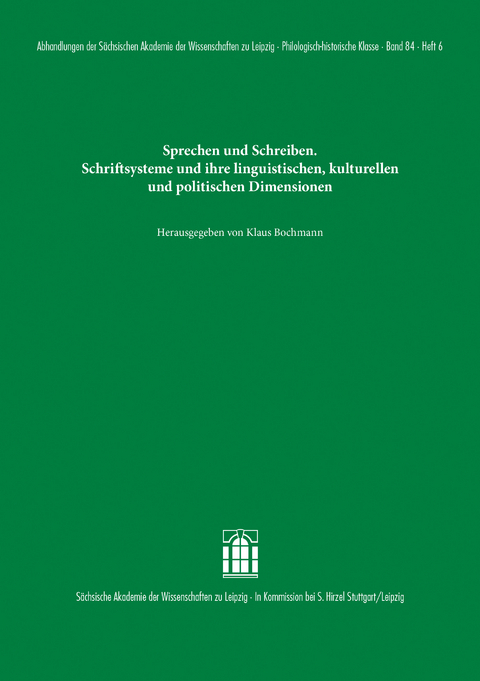 Sprechen und Schreiben - 