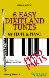 Flute & Piano "6 Easy Dixieland Tunes" piano parts - American Traditional, Thornton W. Allen, Mark W. Sheafe