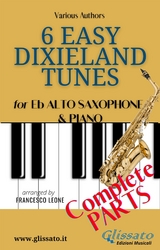 6 Easy Dixieland Tunes - Alto Sax & Piano (complete) - American Traditional, Thornton W. Allen, Mark W. Sheafe