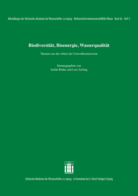 Biodiversität, Bioenergie, Wasserqualität. Themen aus der Arbeit der Umweltkommission - 