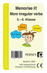 Memorise it! More irregular Verbs - Josephine Finkenstein