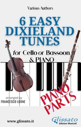 Cello or Bassoon & Piano "6 Easy Dixieland Tunes" (piano parts) - American Traditional, Thornton W. Allen, Mark W. Sheafe