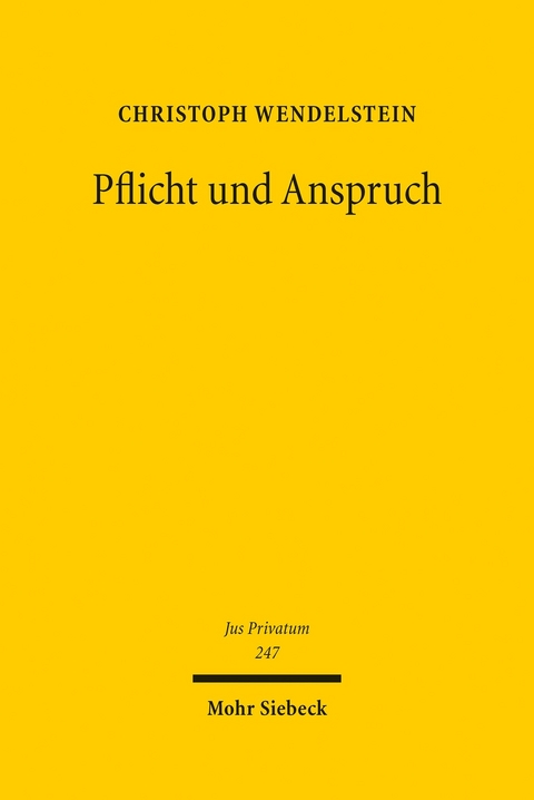 Pflicht und Anspruch -  Christoph Wendelstein