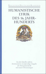 Humanistische Lyrik des 16. Jahrhunderts - 