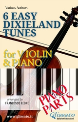 Violin & Piano "6 Easy Dixieland Tunes" piano parts - American Traditional, Thornton W. Allen, Mark W. Sheafe