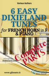 6 Easy Dixieland Tunes - French Horn in F & Piano (complete) - American Traditional, Thornton W. Allen, Mark W. Sheafe