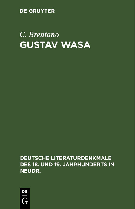 Gustav Wasa - C. Brentano