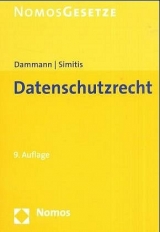 Bundesdatenschutzgesetz (BDSG) - Ulrich Dammann, Spiros Simitis