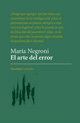 El arte del error - María Negroni