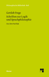 Schriften zur Logik und Sprachphilosophie - Gottlob Frege