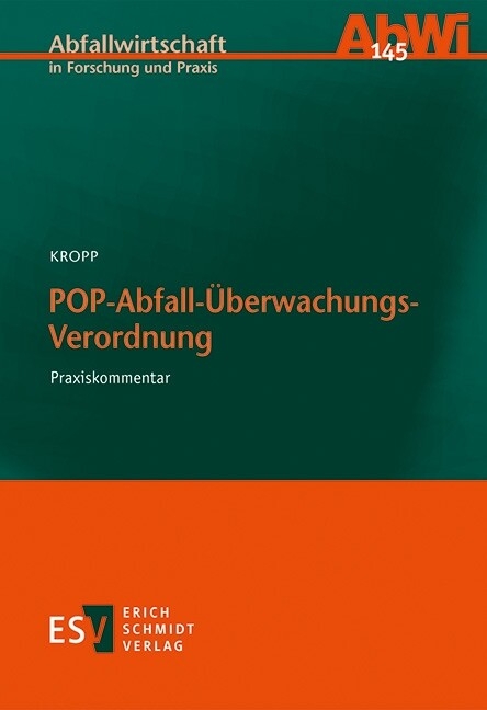 POP-Abfall-Überwachungs-Verordnung -  Olaf Kropp