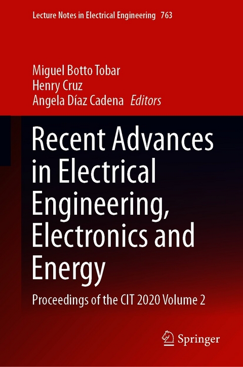 Recent Advances in Electrical Engineering, Electronics and Energy - 