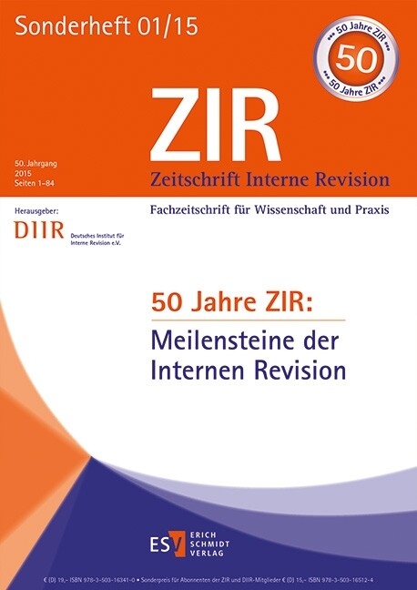 50 Jahre ZIR: Meilensteine der Internen Revision - 