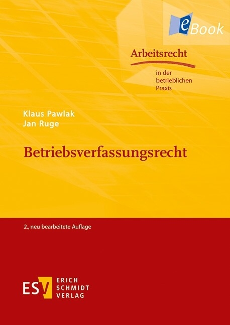 Betriebsverfassungsrecht -  Klaus Pawlak,  Jan Ruge