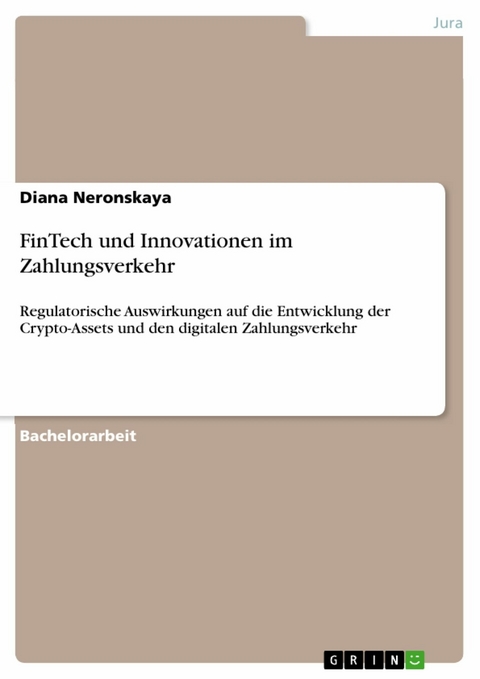 FinTech und Innovationen im Zahlungsverkehr - Diana Neronskaya