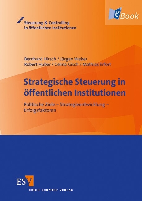 Strategische Steuerung in öffentlichen Institutionen -  Bernhard Hirsch,  Jürgen Weber,  Robert Huber,  Celina Gisch,  Mathias Erfort