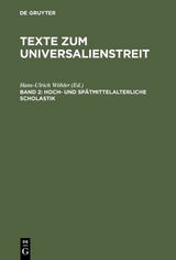 Texte zum Universalienstreit / Hoch- und spätmittelalterliche Scholastik - 