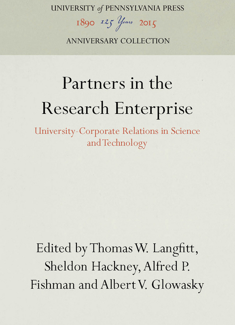 Partners in the Research Enterprise - 