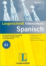 Langenscheidt Intensivkurs 4.0 Spanisch  - 1 DVD-ROM, 4 CD-ROMs, 2 Audio-CDs, 2 Begleitbücher - 