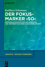 Der Fokusmarker 'so' - Kathleen Schumann