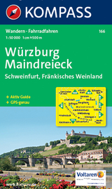 KOMPASS Wanderkarte Würzburg - Maindreieck - Schweinfurt - Fränkisches Weinland - 