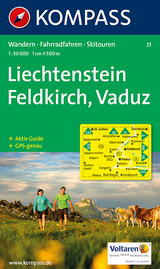 KOMPASS Wanderkarte Liechstenstein - Feldkirch - Vaduz - KOMPASS-Karten GmbH