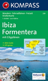 KOMPASS Wanderkarte 239 Ibiza, Formentera 1:50.000