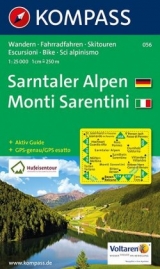 KOMPASS Wanderkarte Sarntaler Alpen, Monti Sarentini - KOMPASS-Karten GmbH