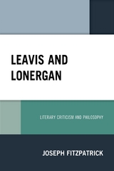 Leavis and Lonergan -  Joseph Fitzpatrick