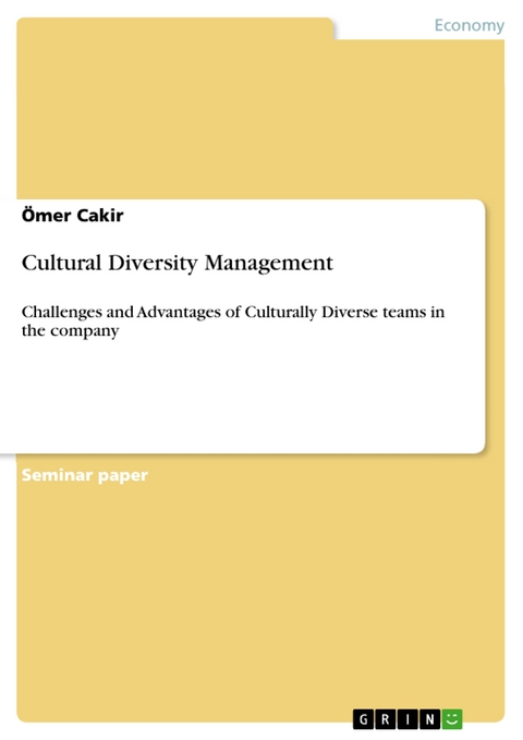 Cultural Diversity Management - Ömer Cakir