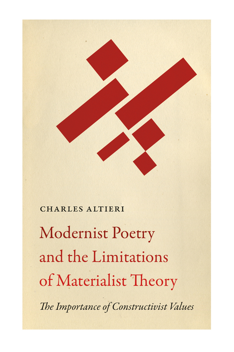 Modernist Poetry and the Limitations of Materialist Theory - Charles Altieri