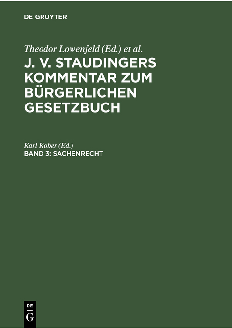 Sachenrecht - 