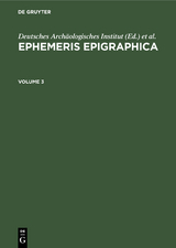 Ephemeris Epigraphica. Volume 3 - 