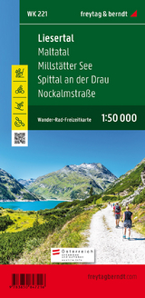 Liesertal - Maltatal - Millstätter See - Spittal an der Drau - Nockalmstraße, Wanderkarte 1:50.000, WK 221