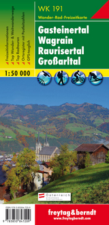 WK 191 Gasteinertal - Wagrain - Raurisertal - Großarltal, Wanderkarte 1:50.000 - 