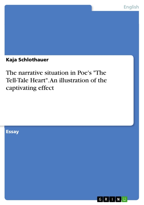 The narrative situation in Poe's "The Tell-Tale Heart". An illustration of the captivating effect - Kaja Schlothauer
