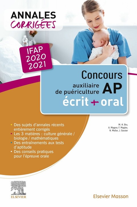 Concours Auxiliaire de puériculture - Annales corrigées - IFAP 2020 -  Marie-Henriette Bru,  Jacqueline Gassier,  Alain Magere,  Francoise Magere,  Nicolas Muller