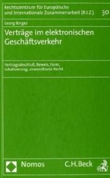 Verträge im elektronischen Geschäftsverkehr - Borges, Georg