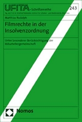 Filmrechte in der Insolvenzordnung - Matthias Rudolph